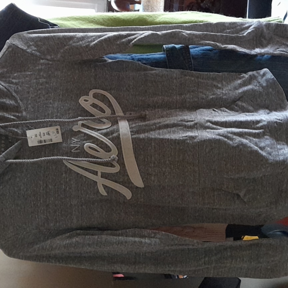 AERO grey and white hoodie